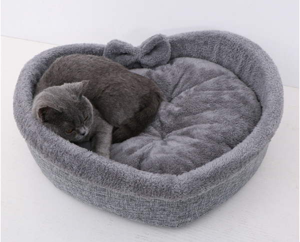 Heart Shape Soft Pet Bed