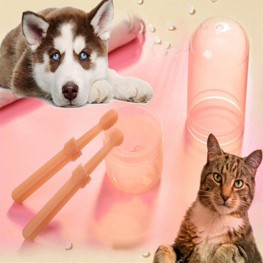 Cat And Dog Anti-halitosis Pet Silicone Toothbrush
