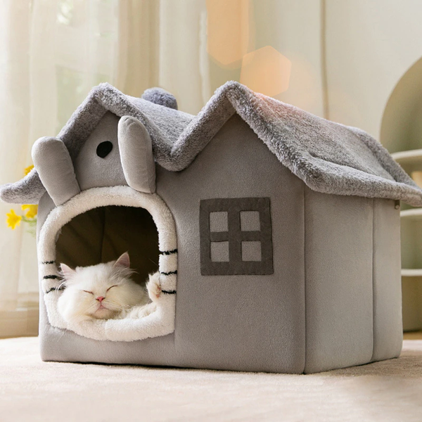 Plush Pet Bed House Breathable
