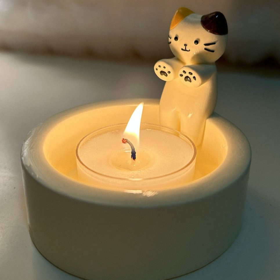Cute Kitten Candle